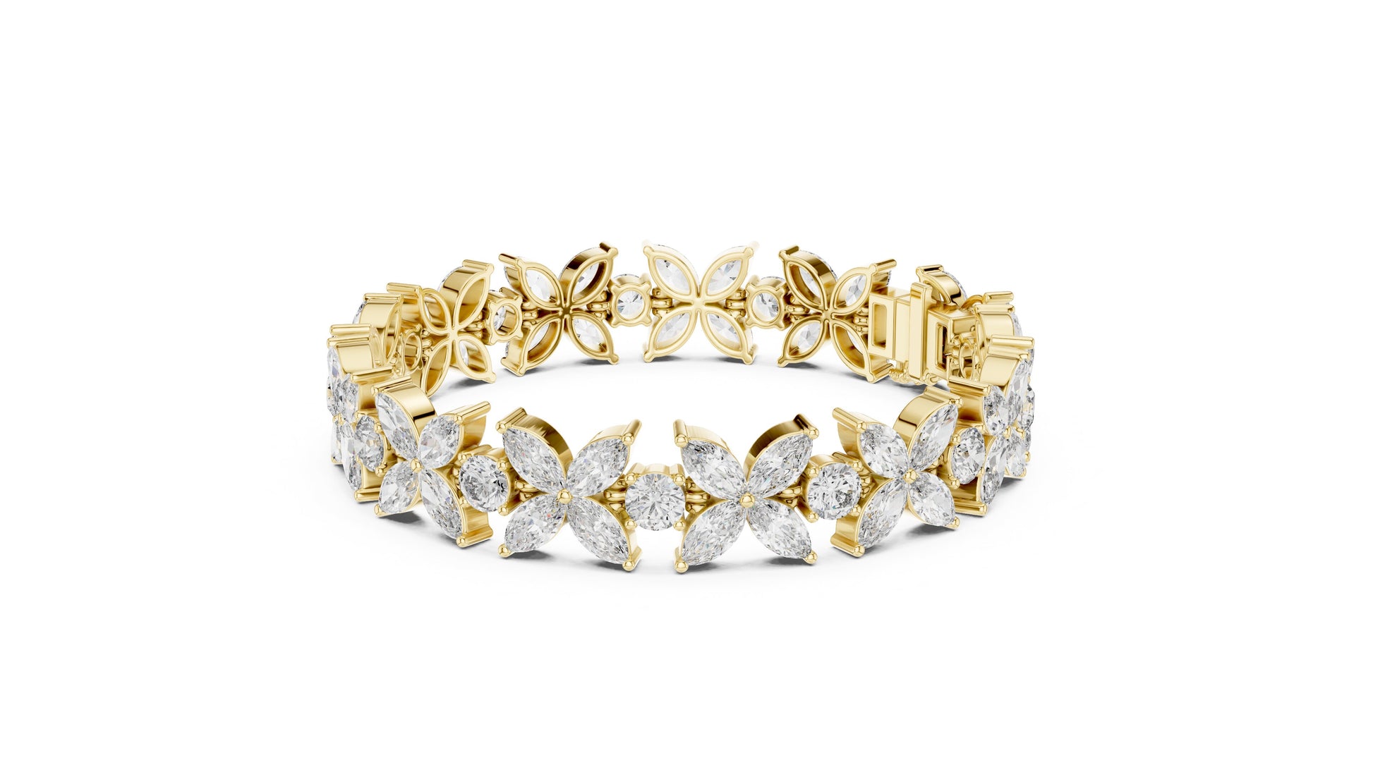 Marquise Tennis Lab Grown Diamond Bracelet
