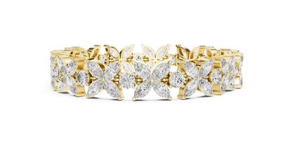 Marquise Tennis Lab Grown Diamond Bracelet