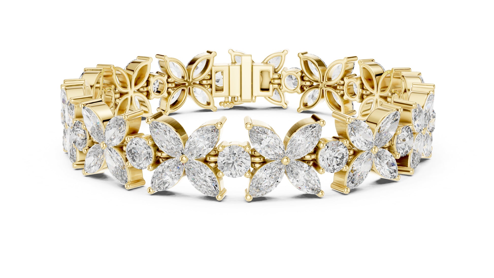 Marquise Tennis Lab Grown Diamond Bracelet