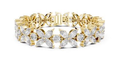 Marquise Tennis Lab Grown Diamond Bracelet