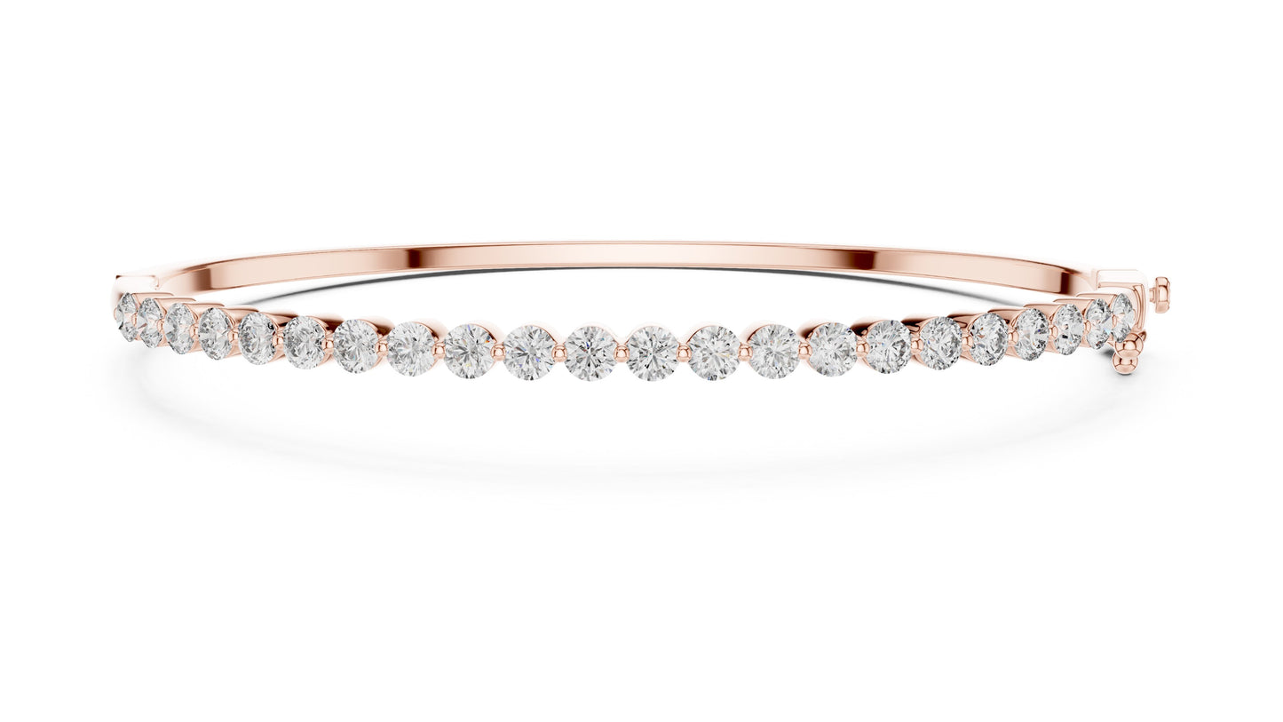 Round Bangle Lab Grown Diamond Bracelet