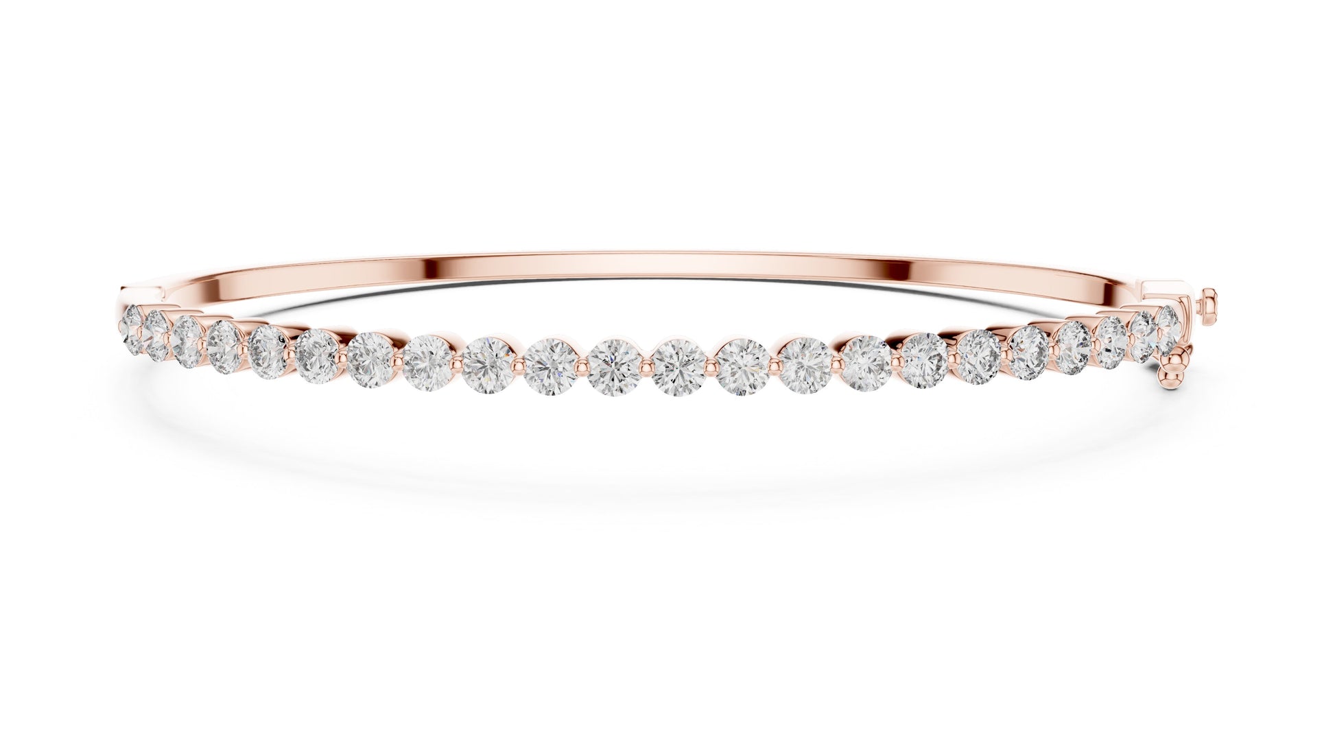 Round Bangle Lab Grown Diamond Bracelet