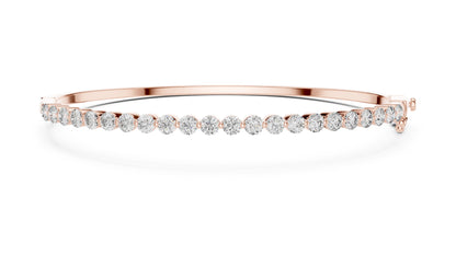 Round Bangle Lab Grown Diamond Bracelet