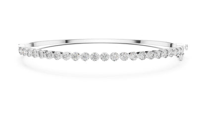 Round Bangle Lab Grown Diamond Bracelet