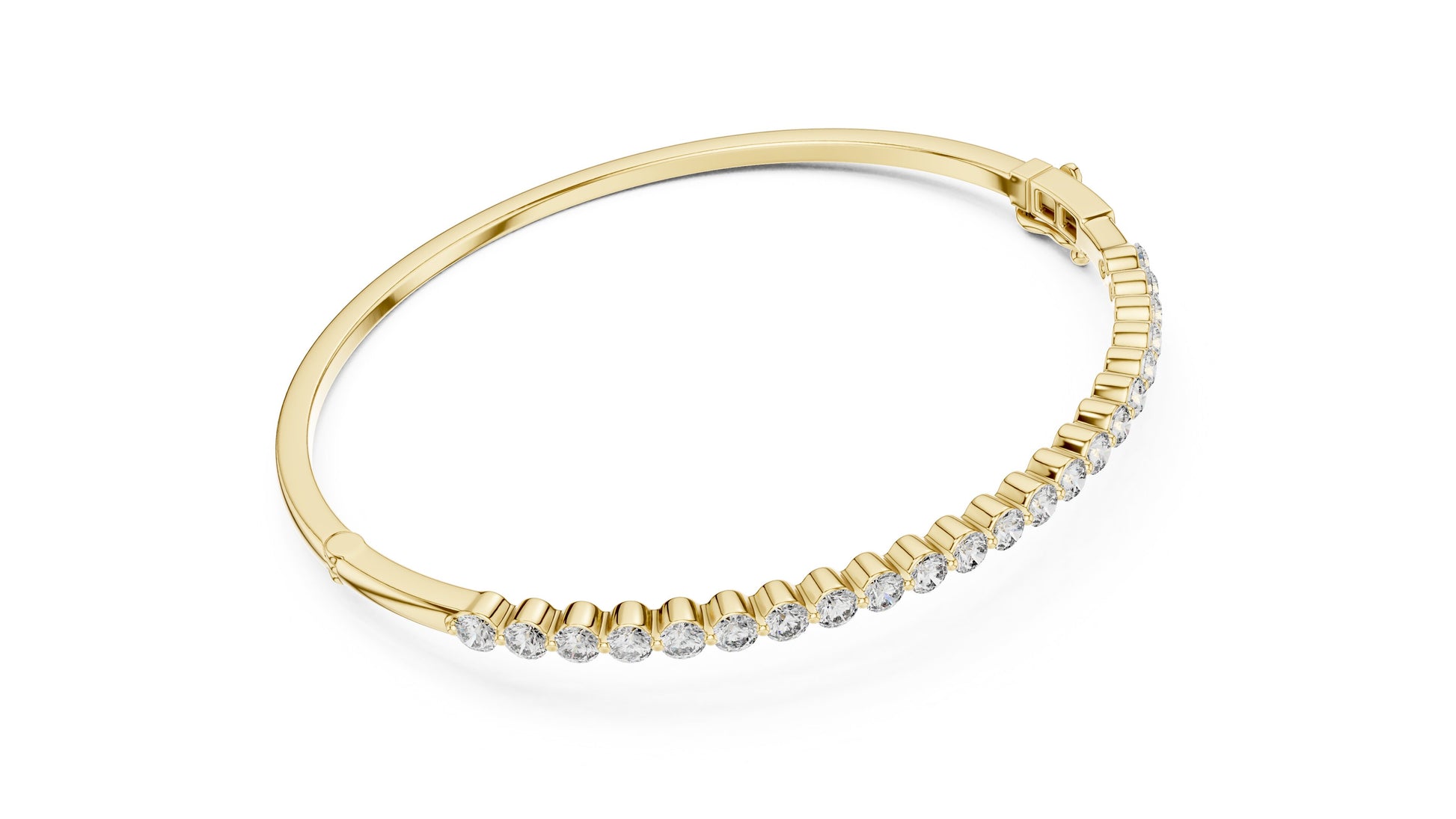 Round Bangle Lab Grown Diamond Bracelet