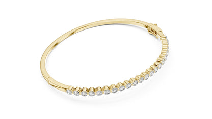 Round Bangle Lab Grown Diamond Bracelet
