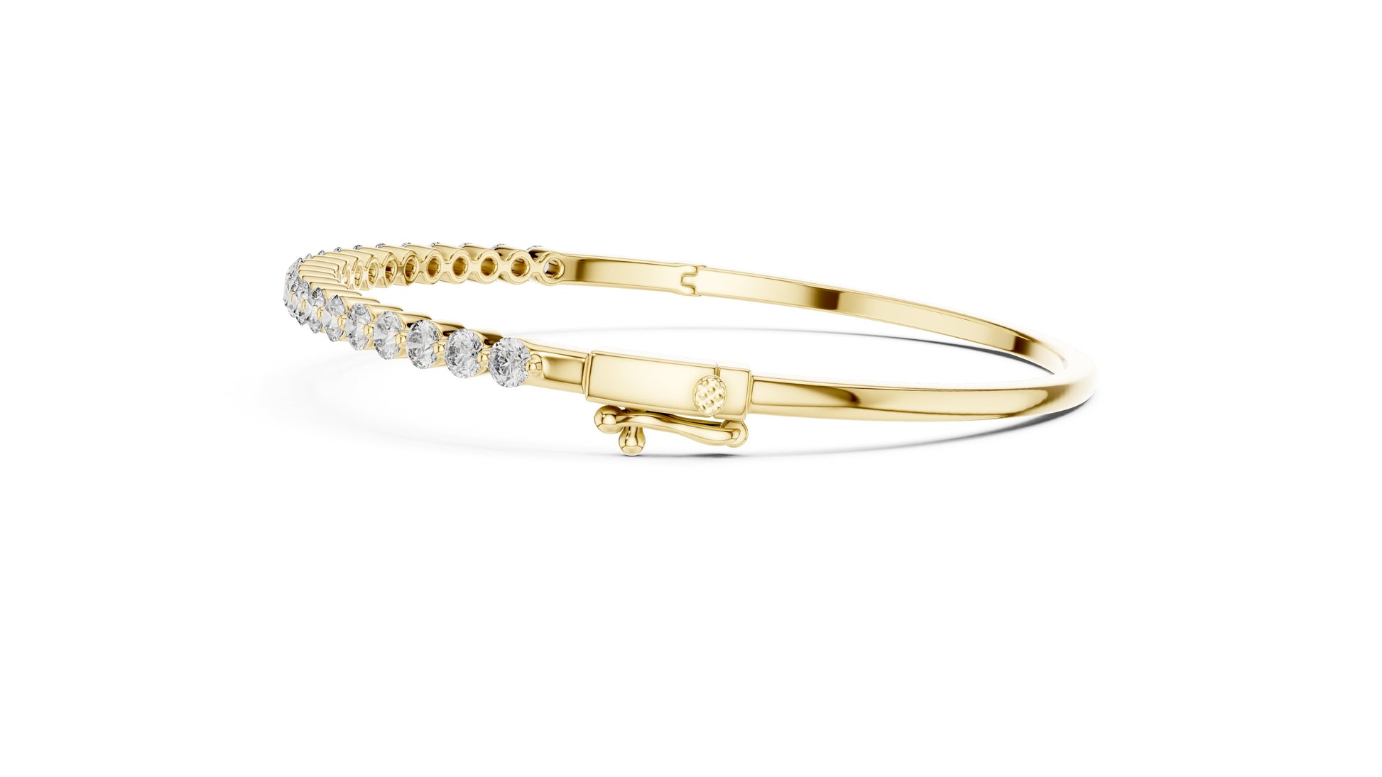 Round Bangle Lab Grown Diamond Bracelet
