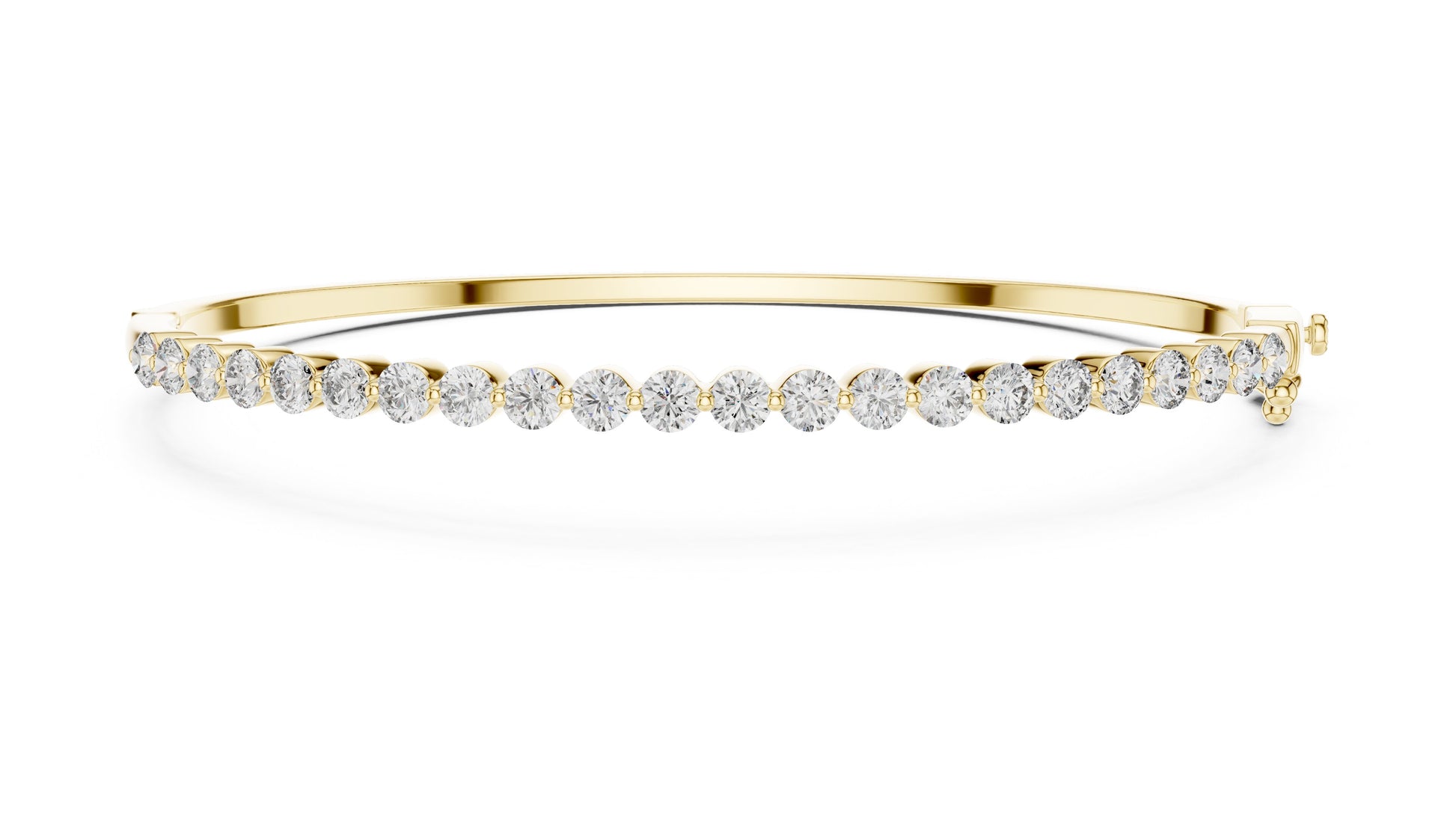 Round Bangle Lab Grown Diamond Bracelet