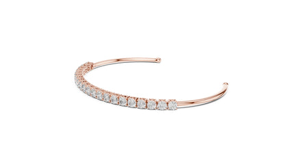 Cushion Bangle Lab Grown Diamond Bracelet