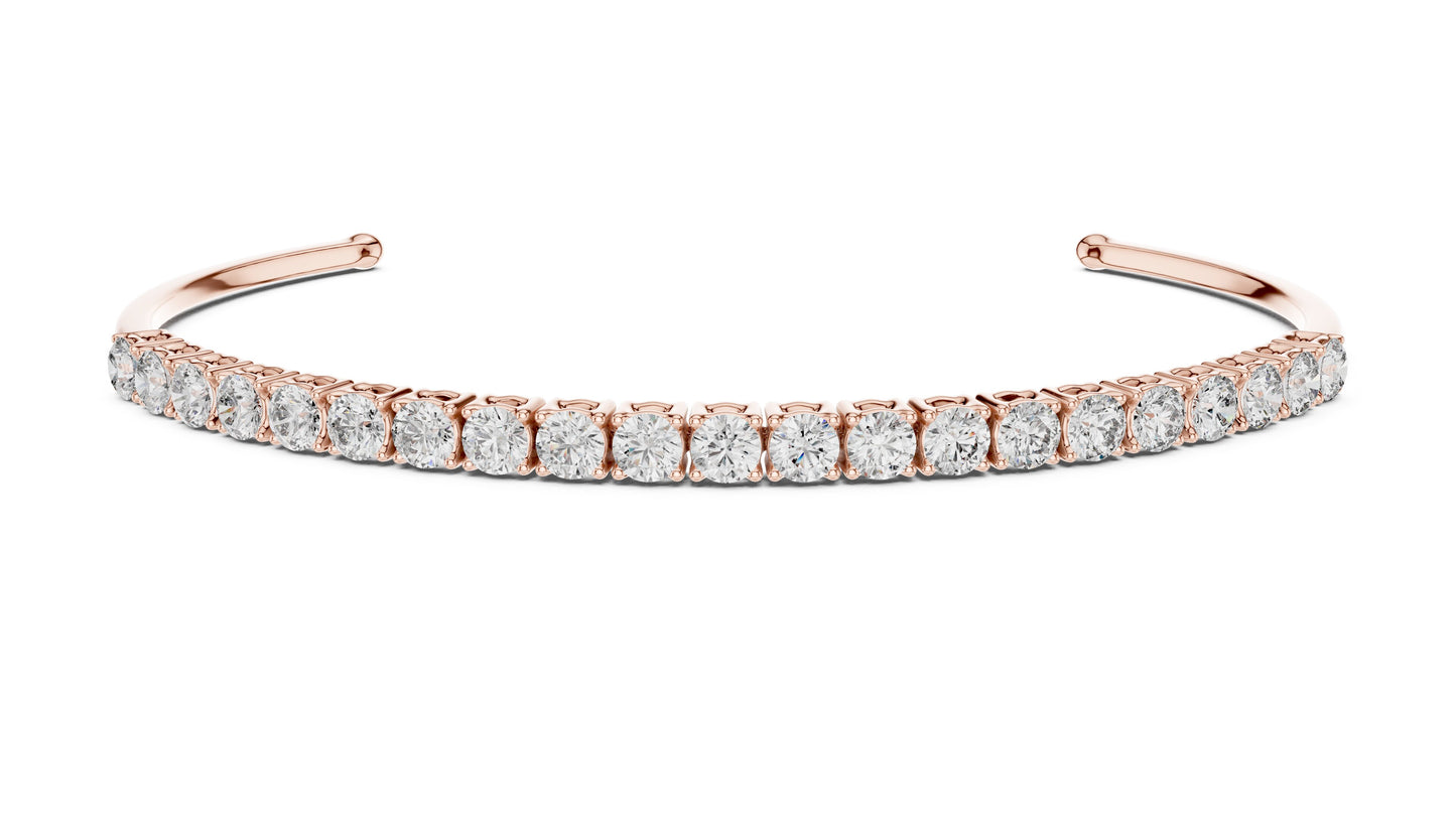Cushion Bangle Lab Grown Diamond Bracelet