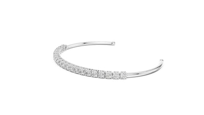 Cushion Bangle Lab Grown Diamond Bracelet