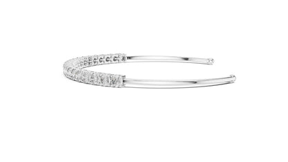 Cushion Bangle Lab Grown Diamond Bracelet