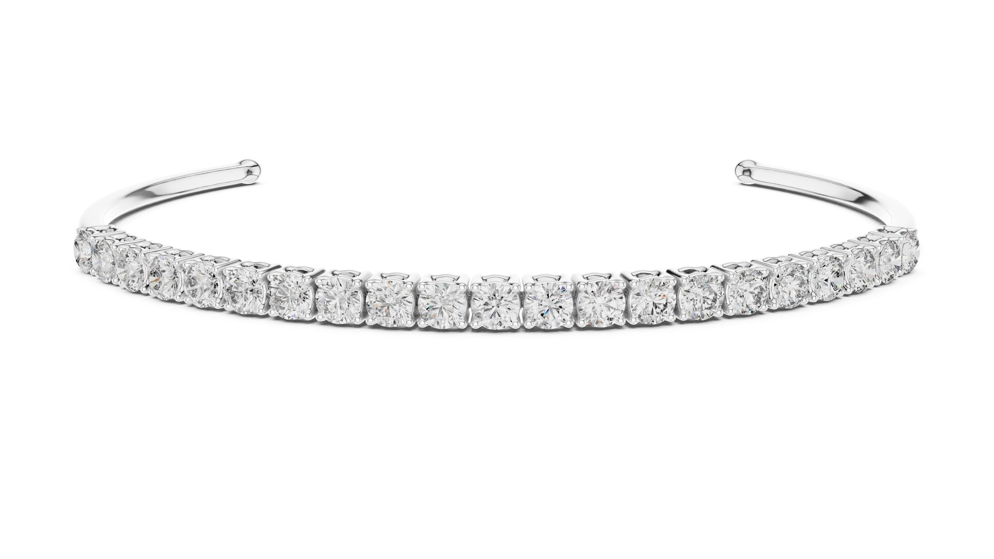 Cushion Bangle Lab Grown Diamond Bracelet