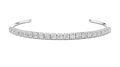 Cushion Bangle Lab Grown Diamond Bracelet