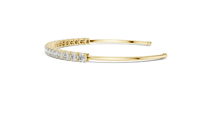 Cushion Bangle Lab Grown Diamond Bracelet