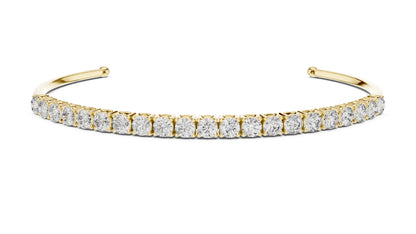 Cushion Bangle Lab Grown Diamond Bracelet