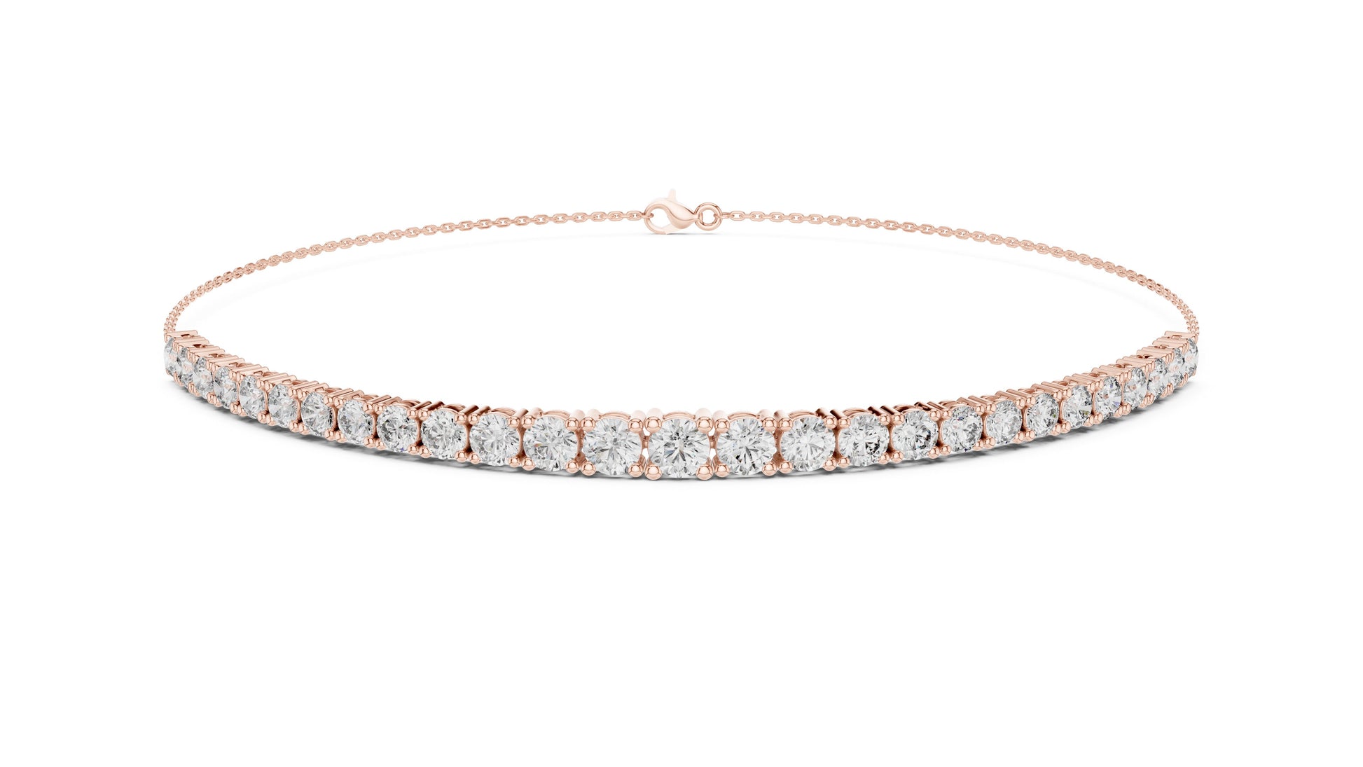 Round Tennis Lab Grown Diamond Bracelet