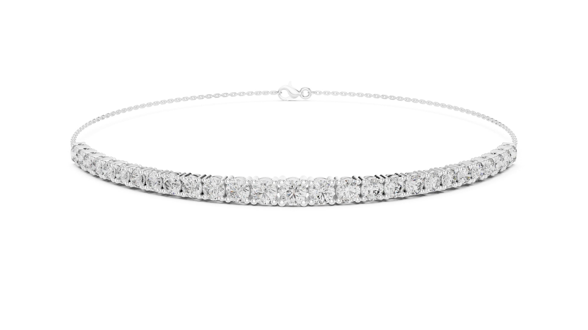 Round Tennis Lab Grown Diamond Bracelet