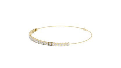 Round Tennis Lab Grown Diamond Bracelet