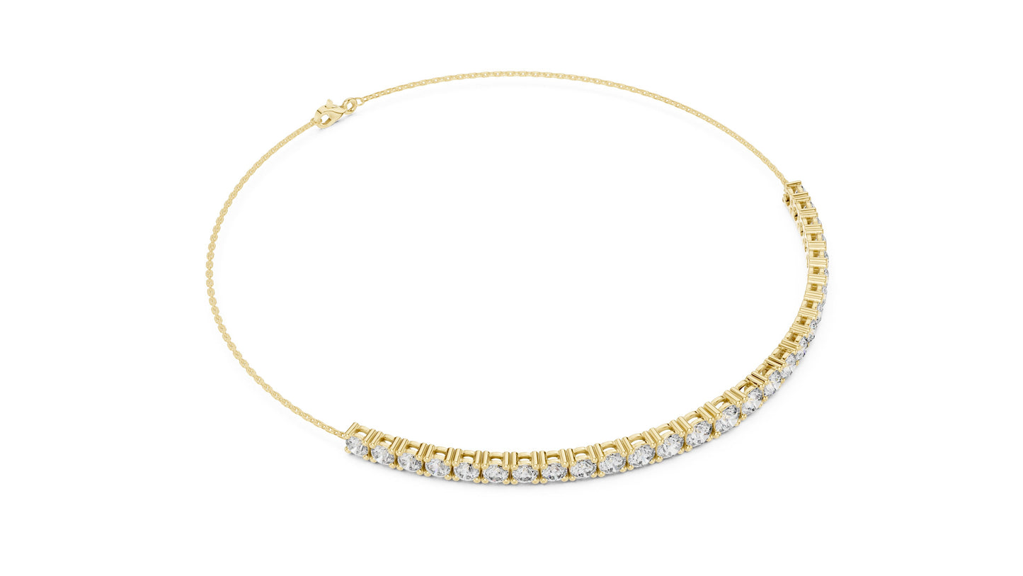 Round Tennis Lab Grown Diamond Bracelet