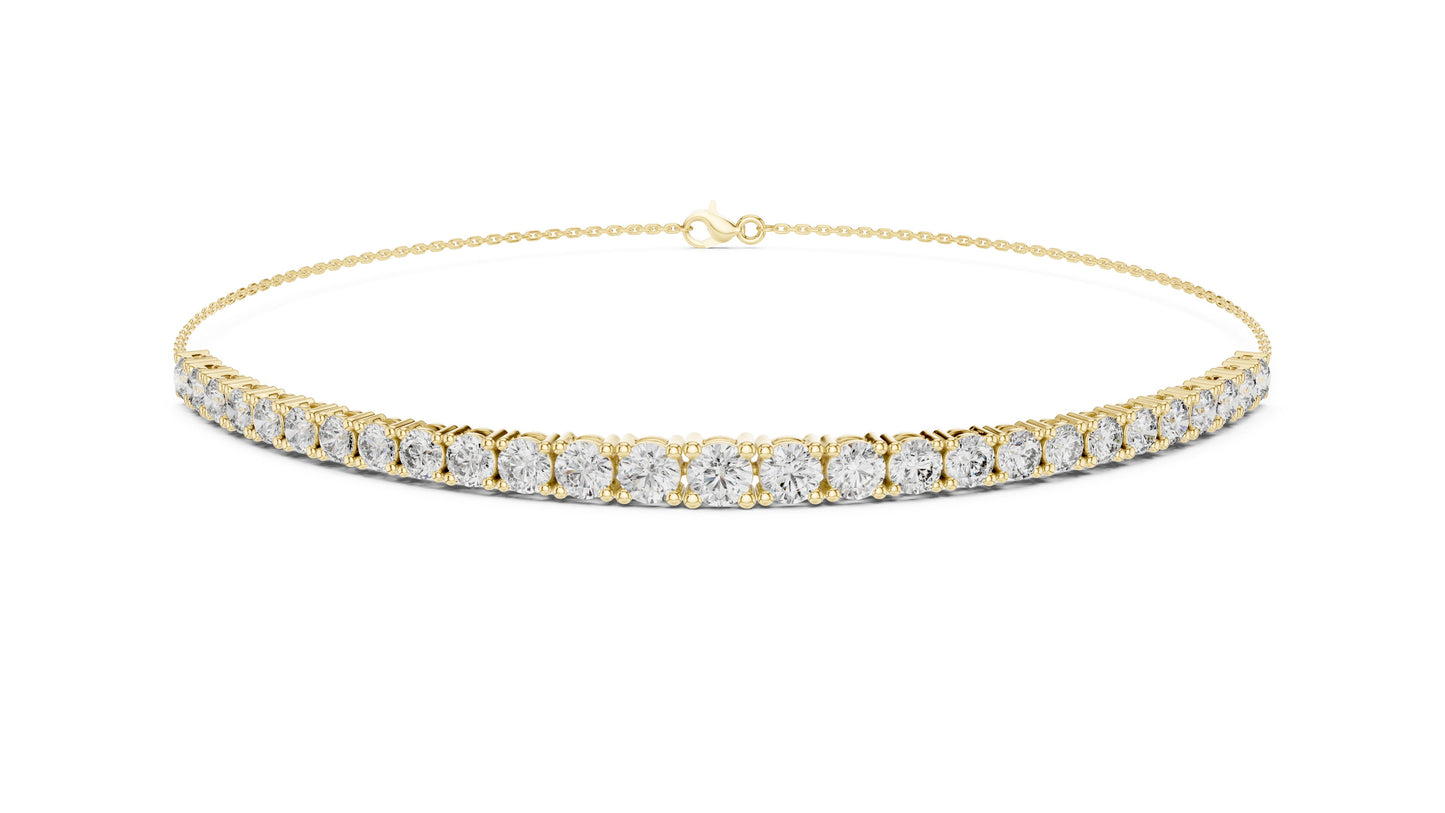 Round Tennis Lab Grown Diamond Bracelet