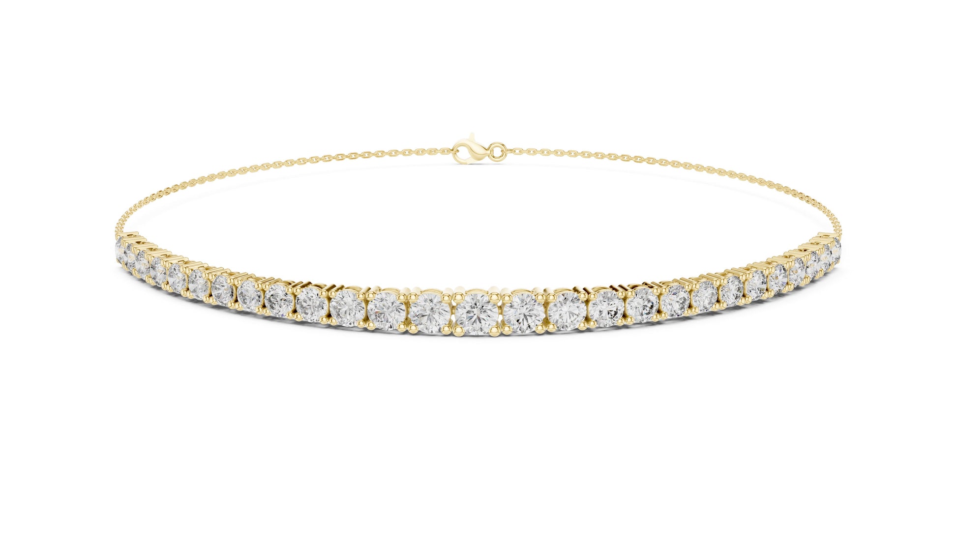 Round Tennis Lab Grown Diamond Bracelet