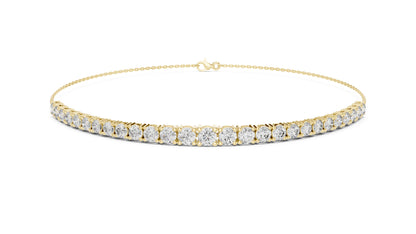 Round Tennis Lab Grown Diamond Bracelet