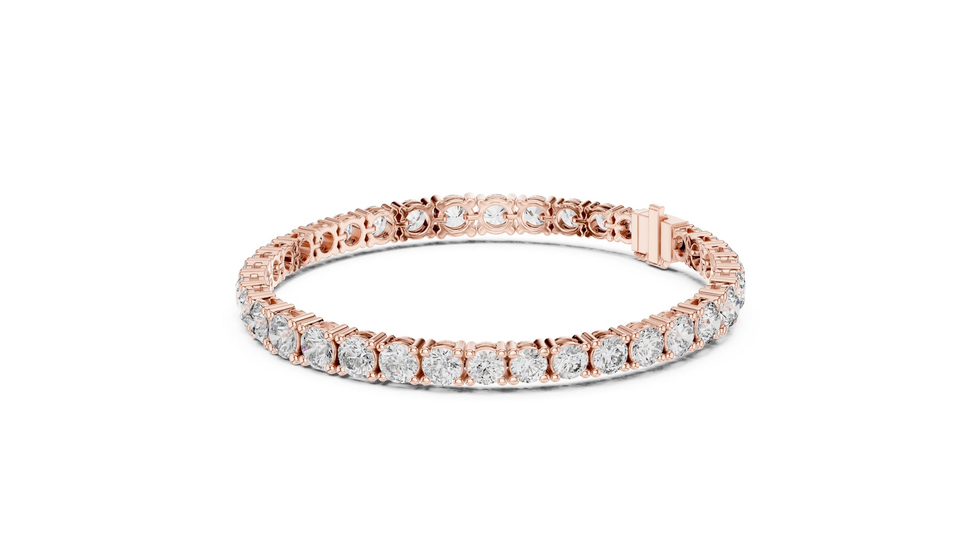 Round Tennis Lab Grown Diamond Bracelet