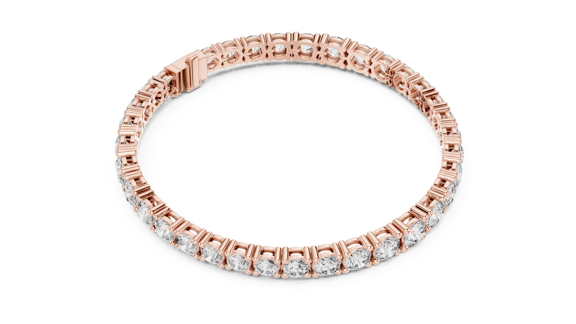 Round Tennis Lab Grown Diamond Bracelet