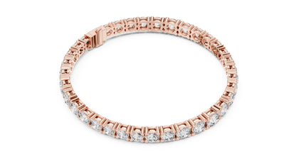 Round Tennis Lab Grown Diamond Bracelet