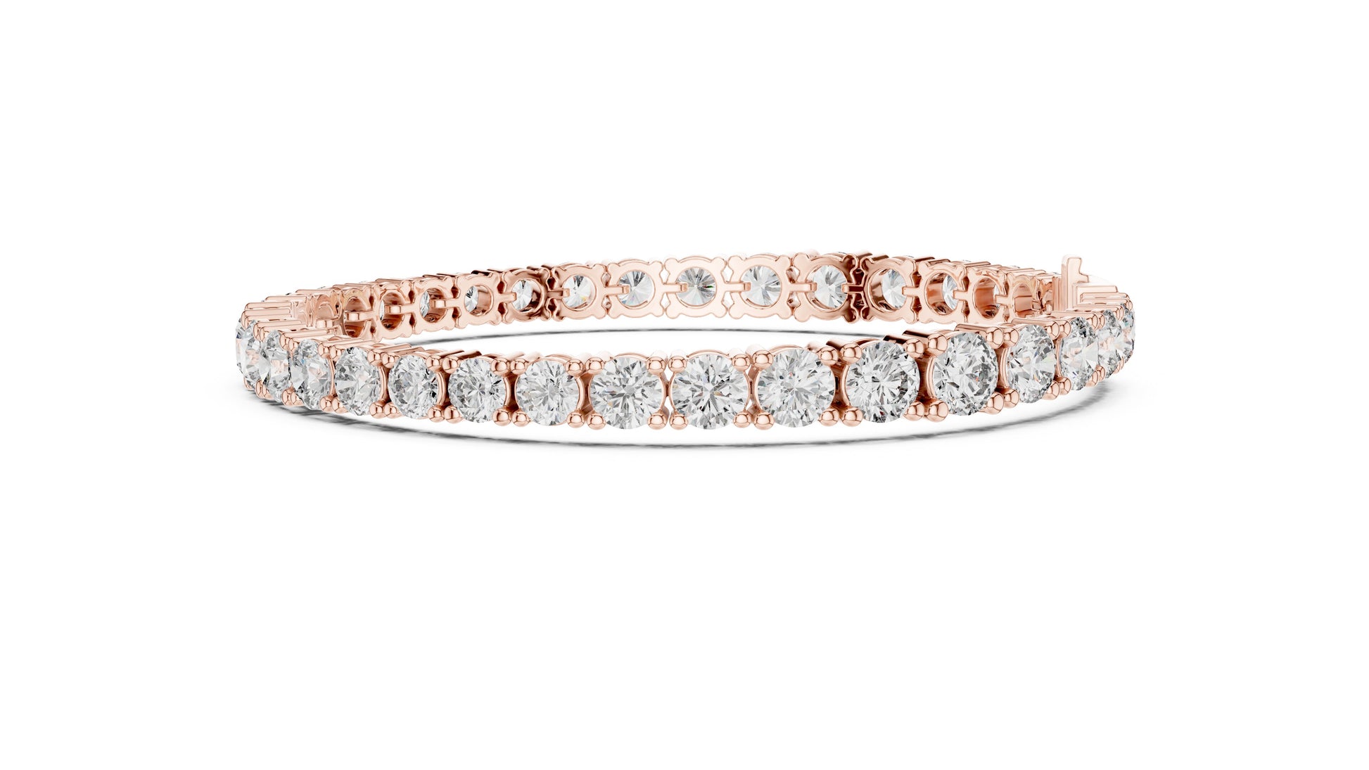 Round Tennis Lab Grown Diamond Bracelet