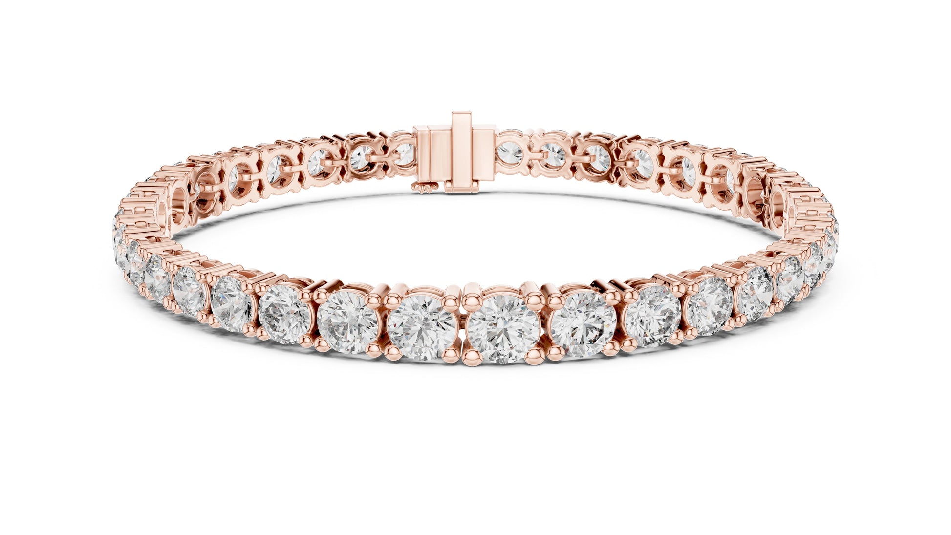 Round Tennis Lab Grown Diamond Bracelet