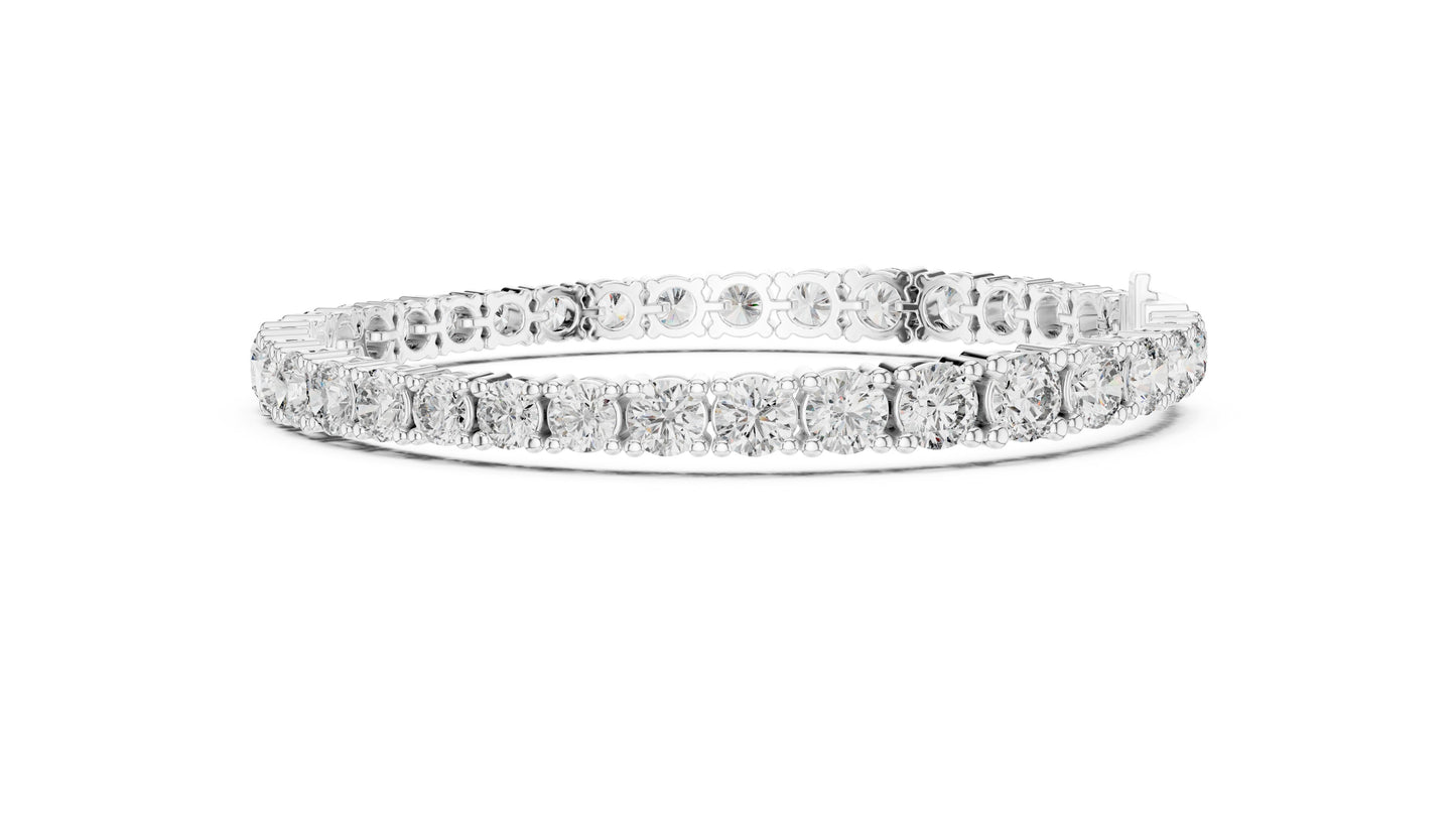 Round Tennis Lab Grown Diamond Bracelet