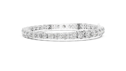 Round Tennis Lab Grown Diamond Bracelet
