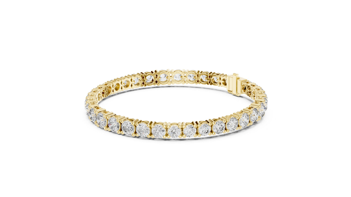 Round Tennis Lab Grown Diamond Bracelet