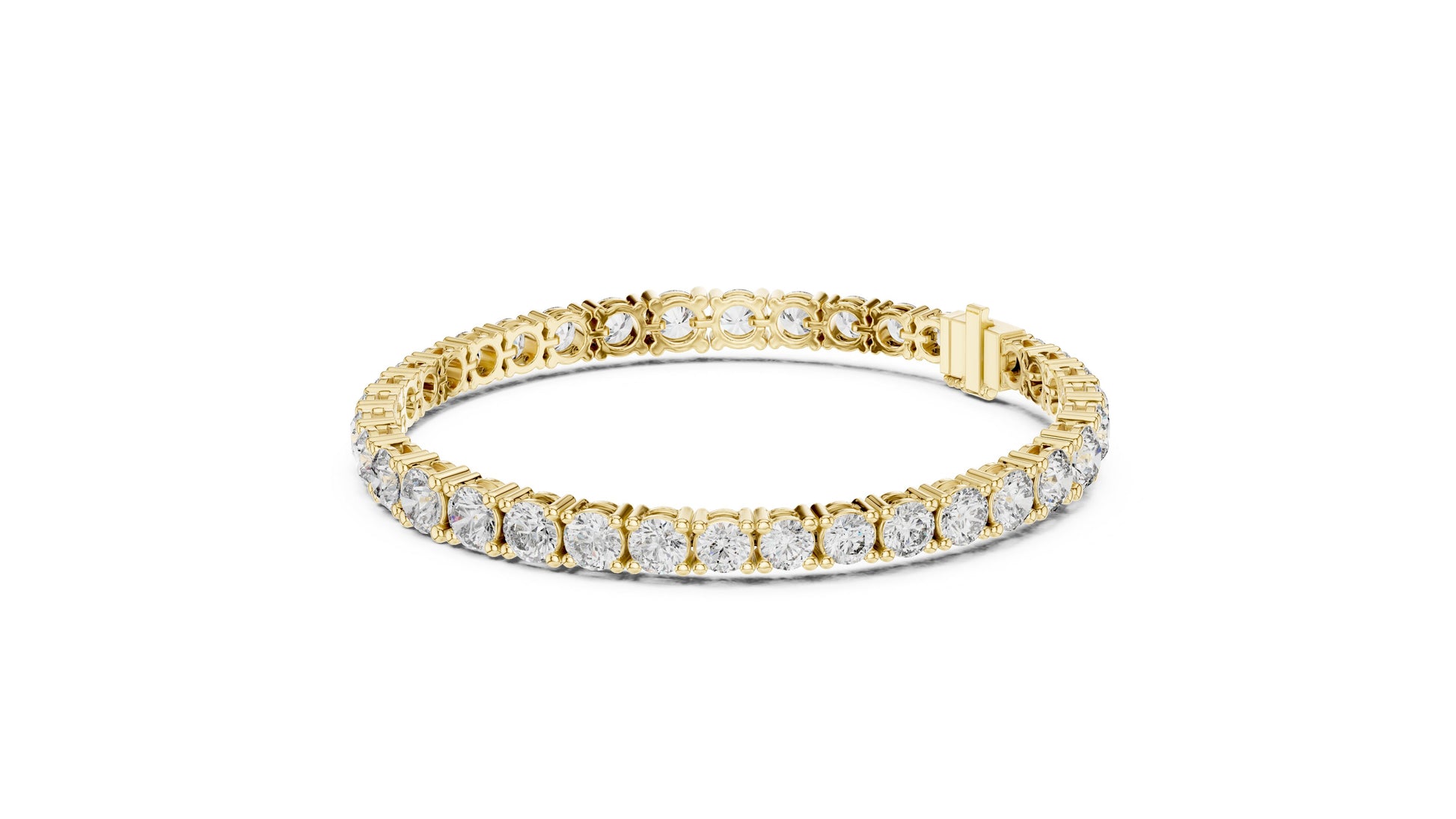 Round Tennis Lab Grown Diamond Bracelet