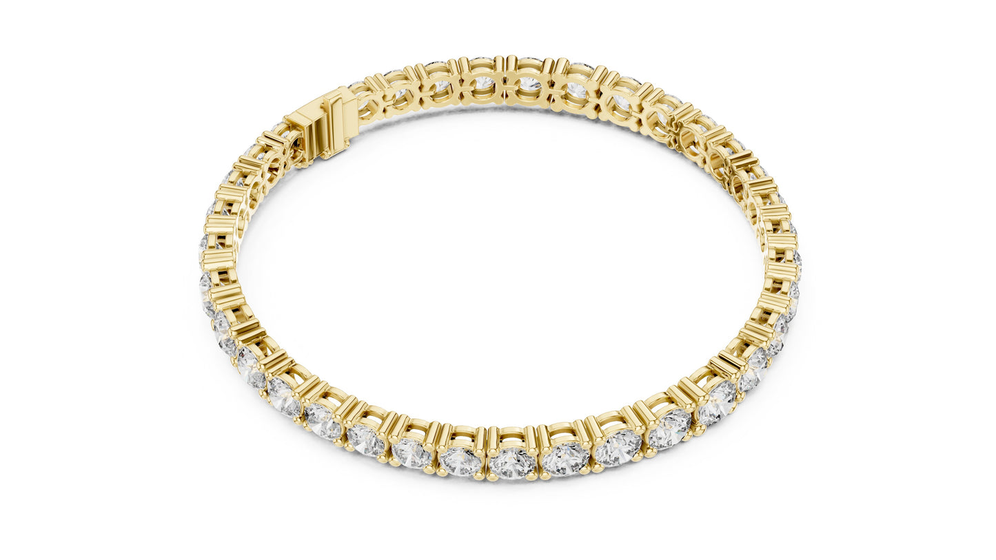 Round Tennis Lab Grown Diamond Bracelet