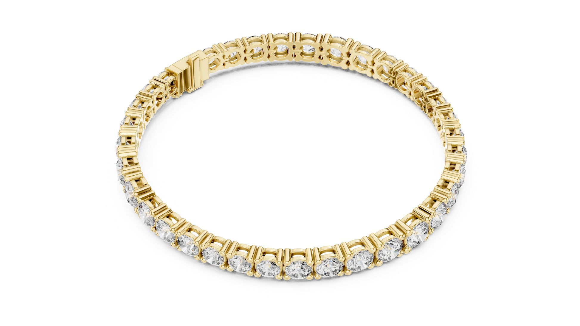 Round Tennis Lab Grown Diamond Bracelet