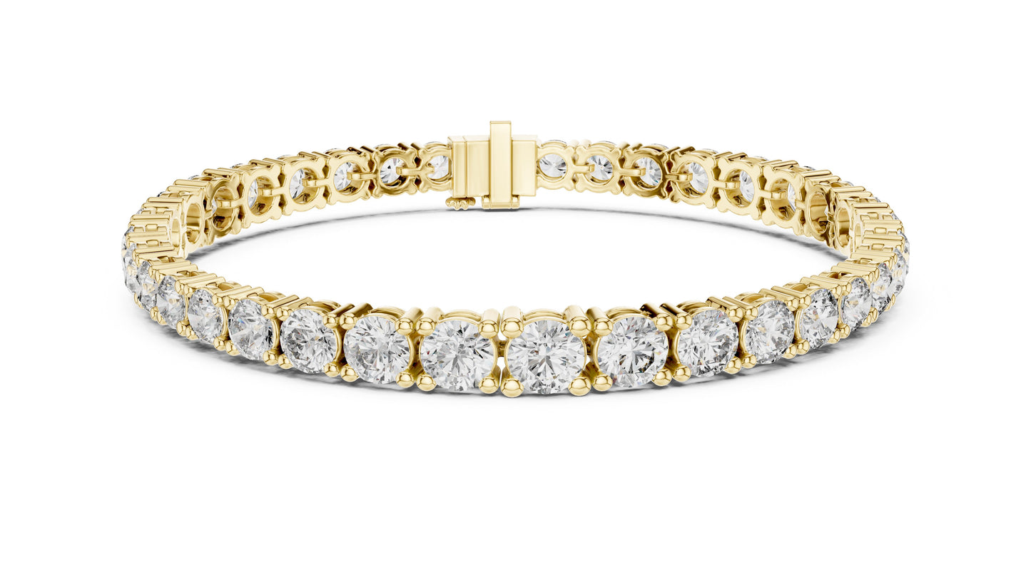 Round Tennis Lab Grown Diamond Bracelet