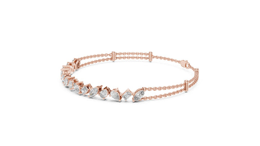 Marquise Tennis Lab Grown Diamond Bracelet