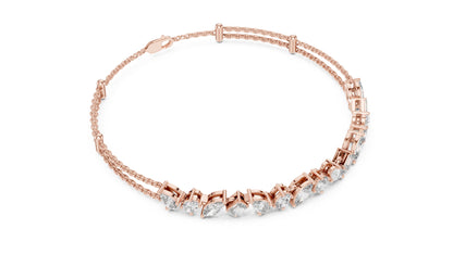 Marquise Tennis Lab Grown Diamond Bracelet