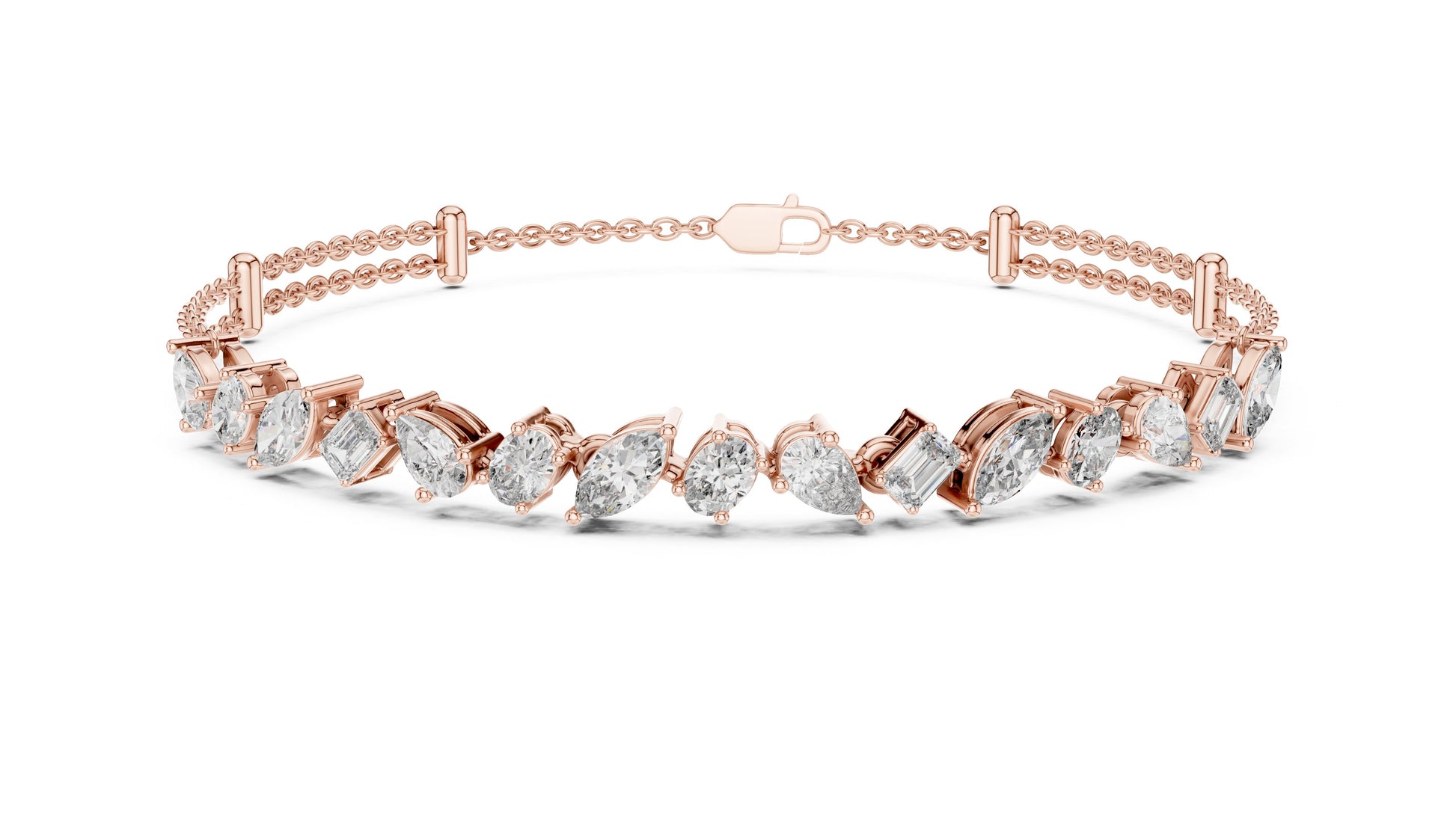 Marquise Tennis Lab Grown Diamond Bracelet