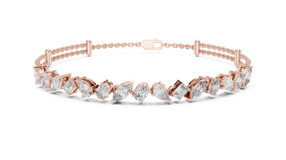 Marquise Tennis Lab Grown Diamond Bracelet
