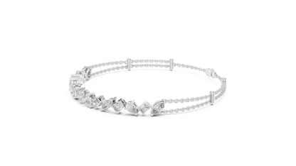 Marquise Tennis Lab Grown Diamond Bracelet