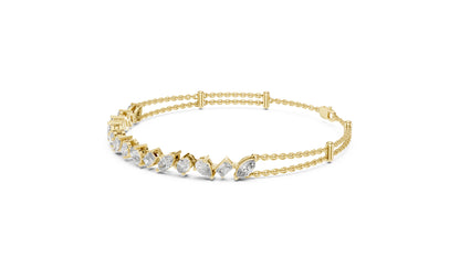 Marquise Tennis Lab Grown Diamond Bracelet