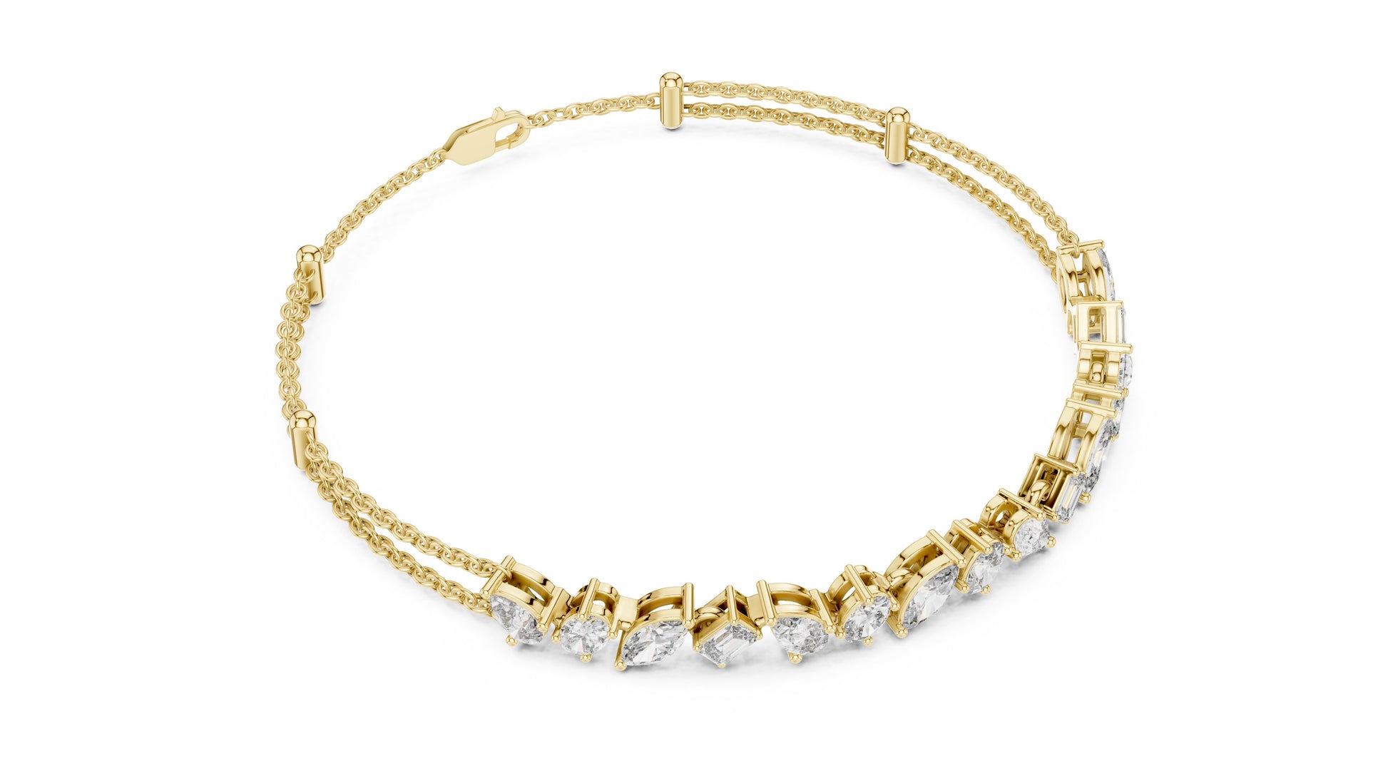 Marquise Tennis Lab Grown Diamond Bracelet