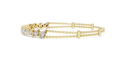 Marquise Tennis Lab Grown Diamond Bracelet