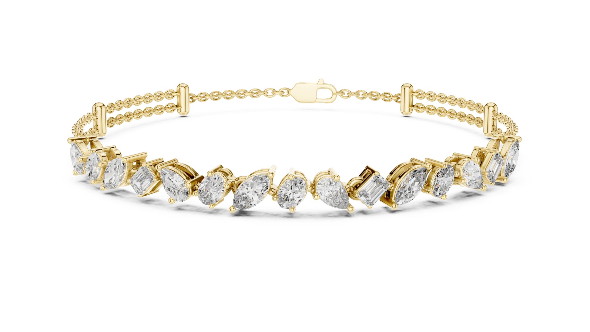 Marquise Tennis Lab Grown Diamond Bracelet