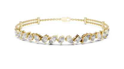 Marquise Tennis Lab Grown Diamond Bracelet