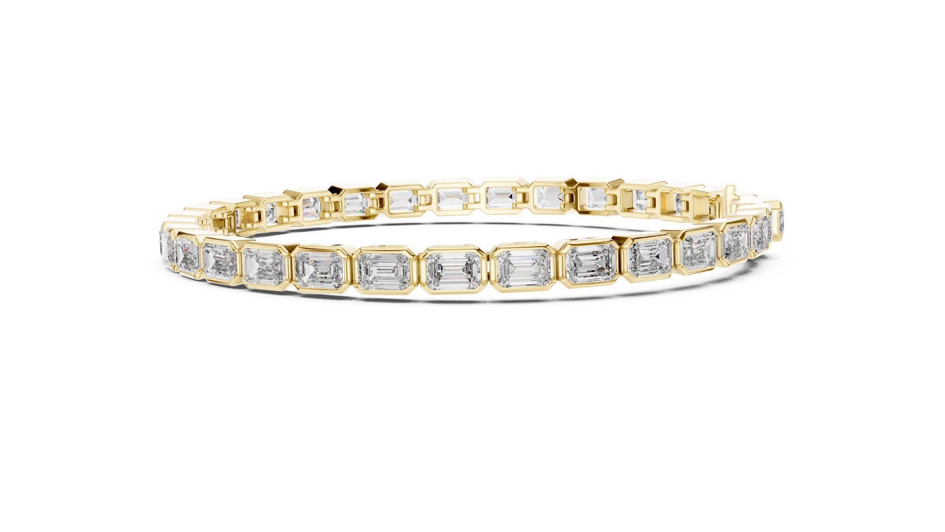 Emerald Tennis Lab Grown Diamond Bracelet